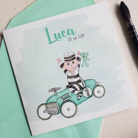 Geboortekaartje voor Luca